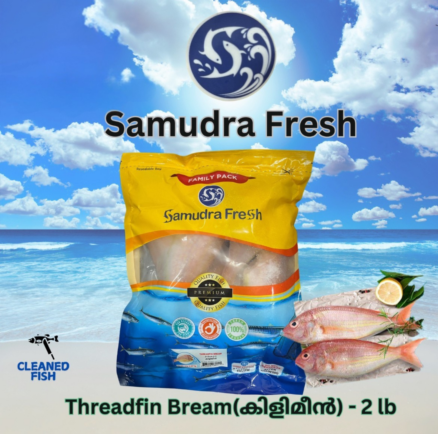 Threadfin Bream/Kilimeen(കിളിമീൻ)2Lb