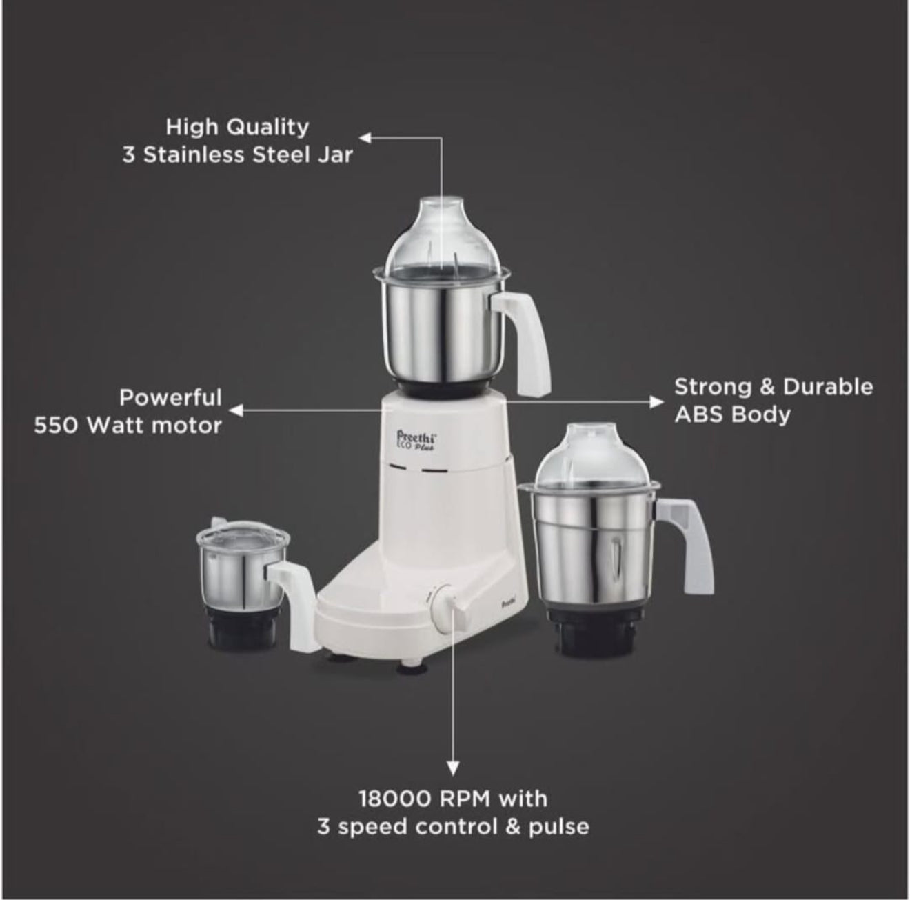 Preethi Eco PlusMixer Grinder