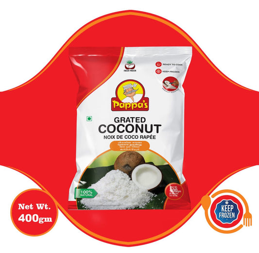 Pappa’s Grated Coconut 400g