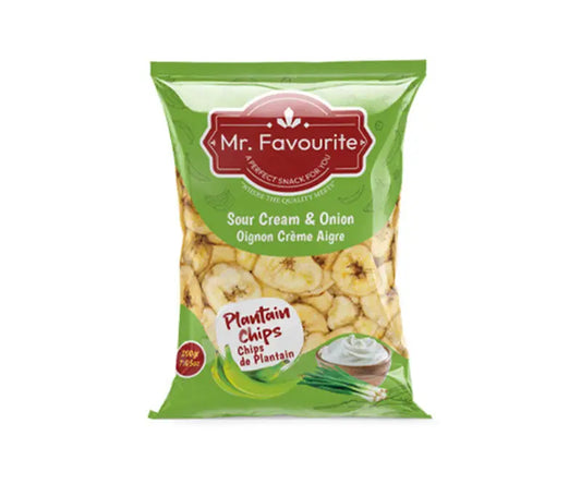 Mr. Favourite Plantain Chips Sour Cream & Onion 200g