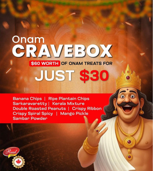 Real Taste Onam Cravebox  ($60 worth of onam treats for just $30)