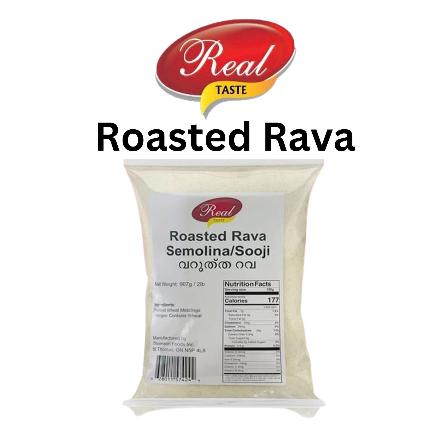 Real Taste Roasted Rava 907g