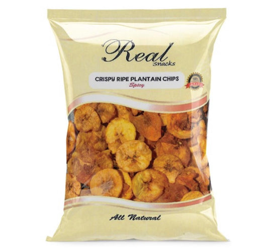 Real Taste Crispy Ripe Plantain Chips Spicy 300g