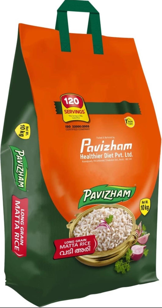 Pavizham Long Grain Matta Rice 10kg