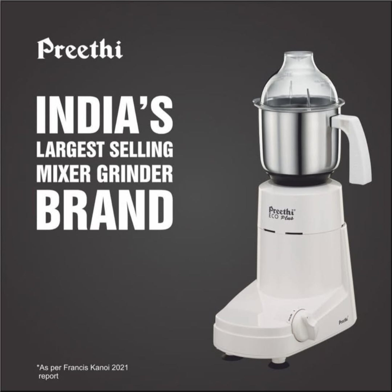 Preethi Eco PlusMixer Grinder – Aurora Delights
